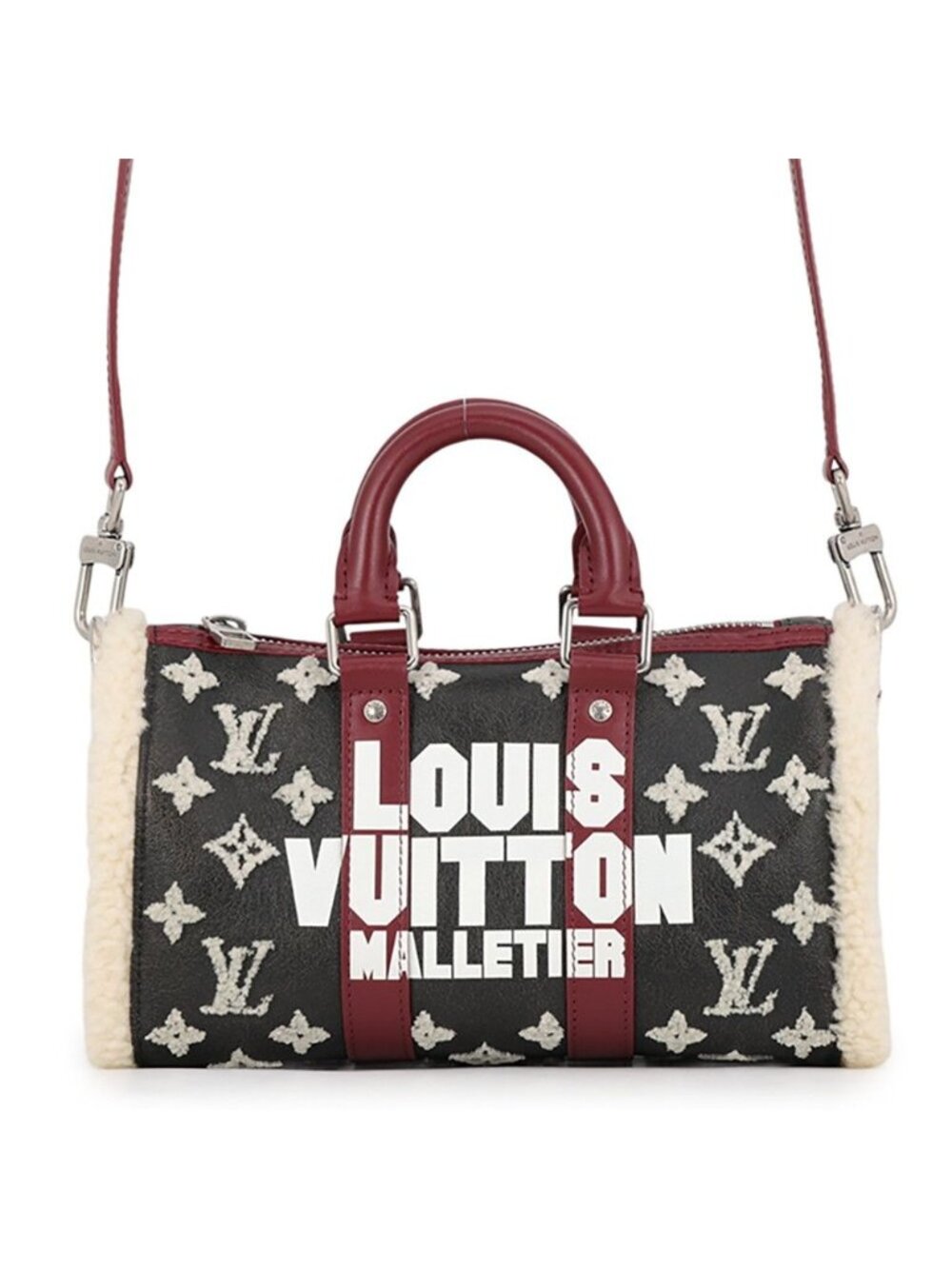 Louis Vuitton Handbag Monogram Shearling Keepall Bandouliere 25 2-Way